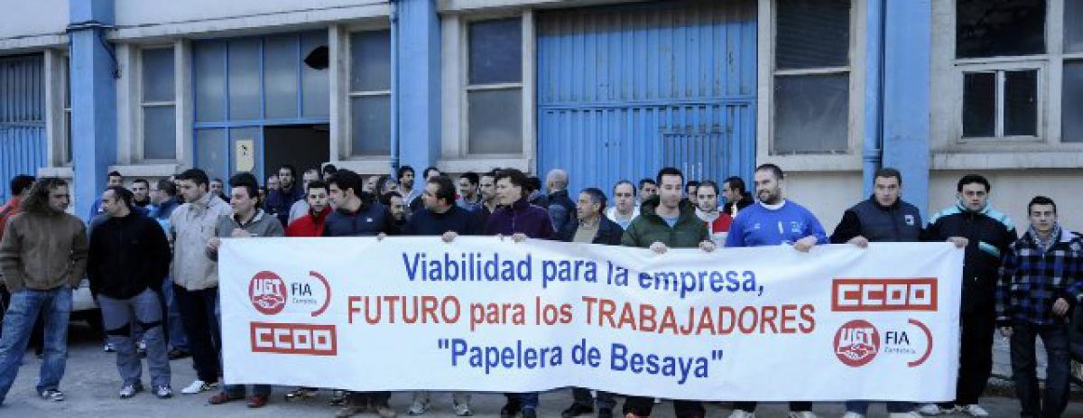 Losn a movilizarse trabajadores de Papelera del Besaya vuelven a movilizarse
